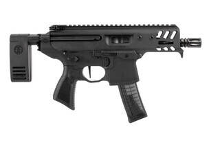 SIG Sauer MPX Copperhead 9mm pistol with 4.5" barrel in black with arm brace